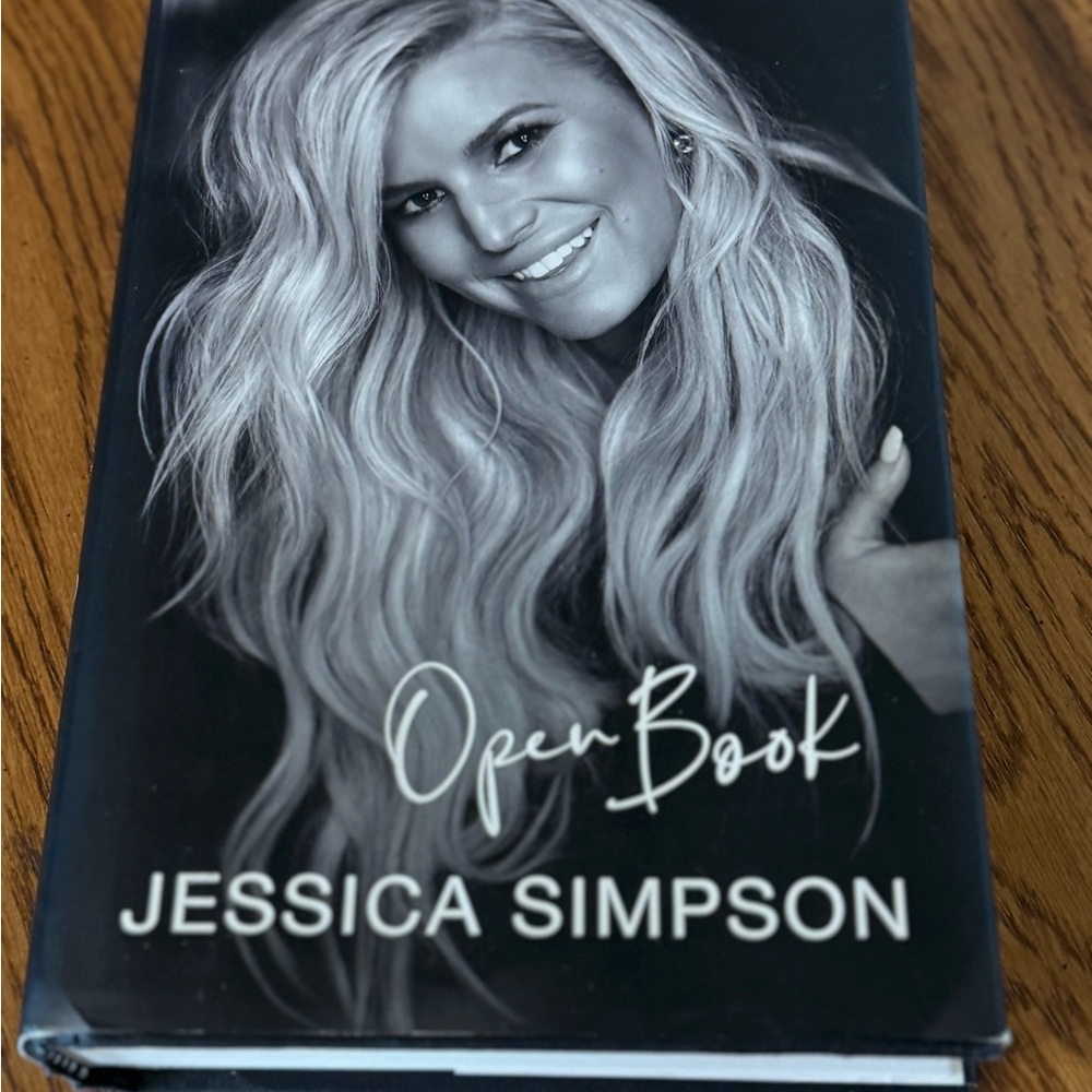 HARDCOVER BOOK, Open Book by Jessica Simpson, With Dust Jacket, Celebrity Read